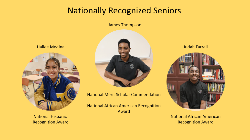 Congratulations to Nationally Recognized TCS Seniors