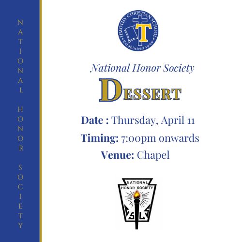 National Honor Society Dessert 2024