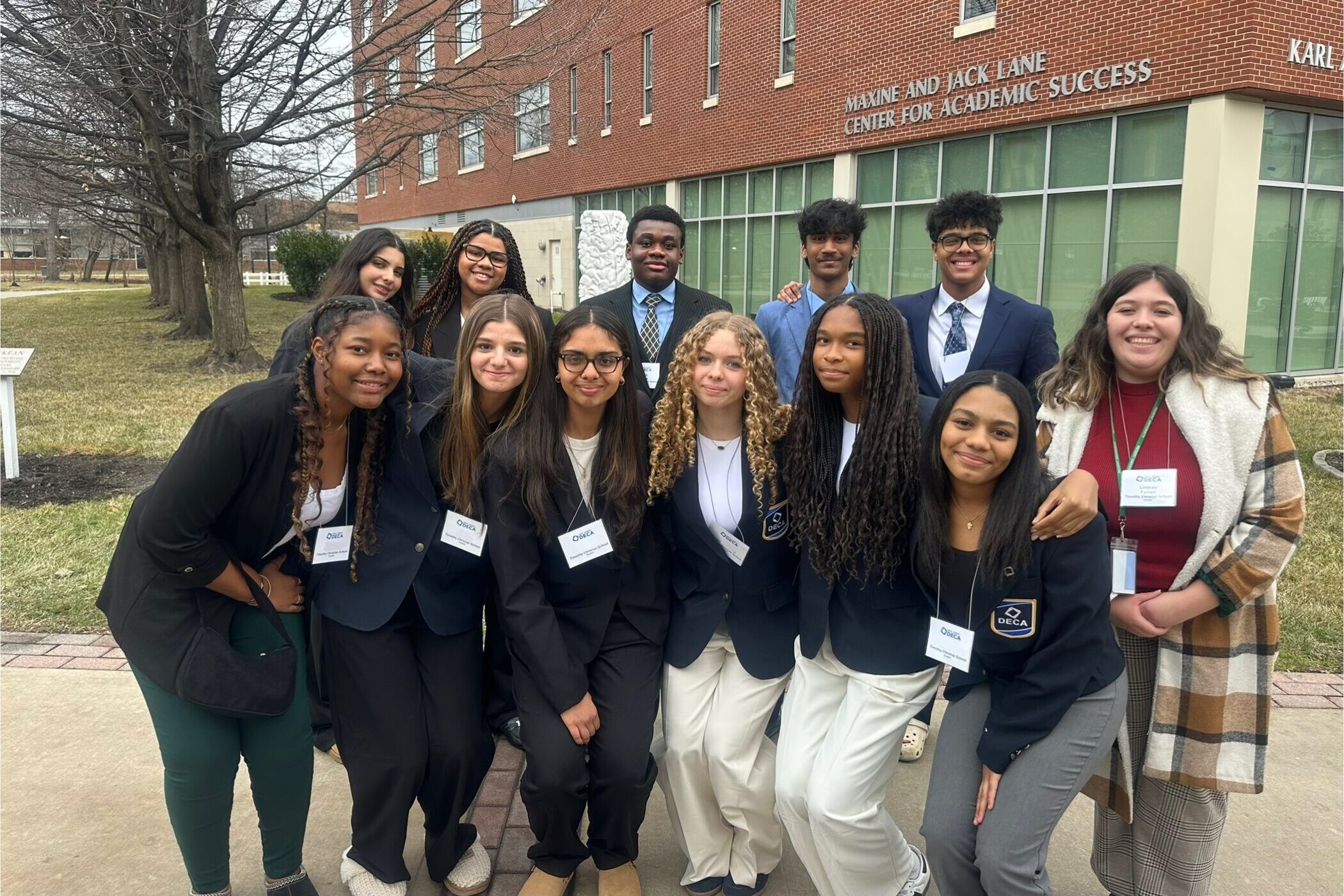 Students participating in DECA program